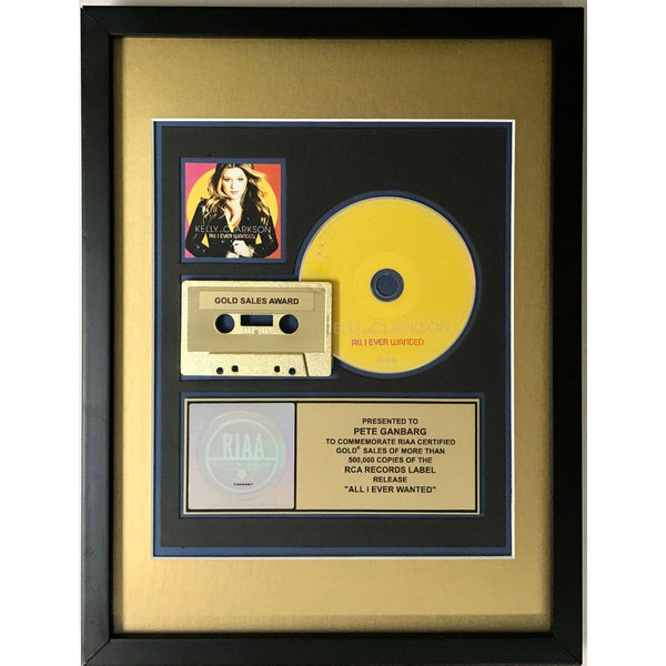 Kelly Clarkson All I Ever Wanted RIAA Gold Album Award - Record Award