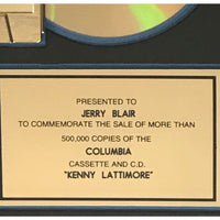 Kenny Lattimore debut RIAA Gold Album Award - Record Award