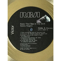 Kenny Rogers Eyes That See In The Dark RIAA Gold LP Award presented to Kenny Rogers - RARE - Record Award