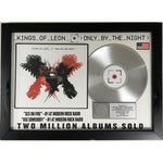Kings of Leon Only By The Night RIAA 2x Multi-Platinum Award - Record Award