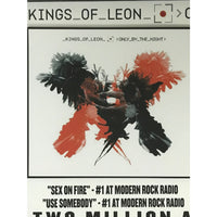 Kings of Leon Only By The Night RIAA 2x Multi-Platinum Award - Record Award
