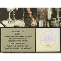 Korn Follow The Leader RIAA Platinum Album Award presented to Korn - RARE - Record Award