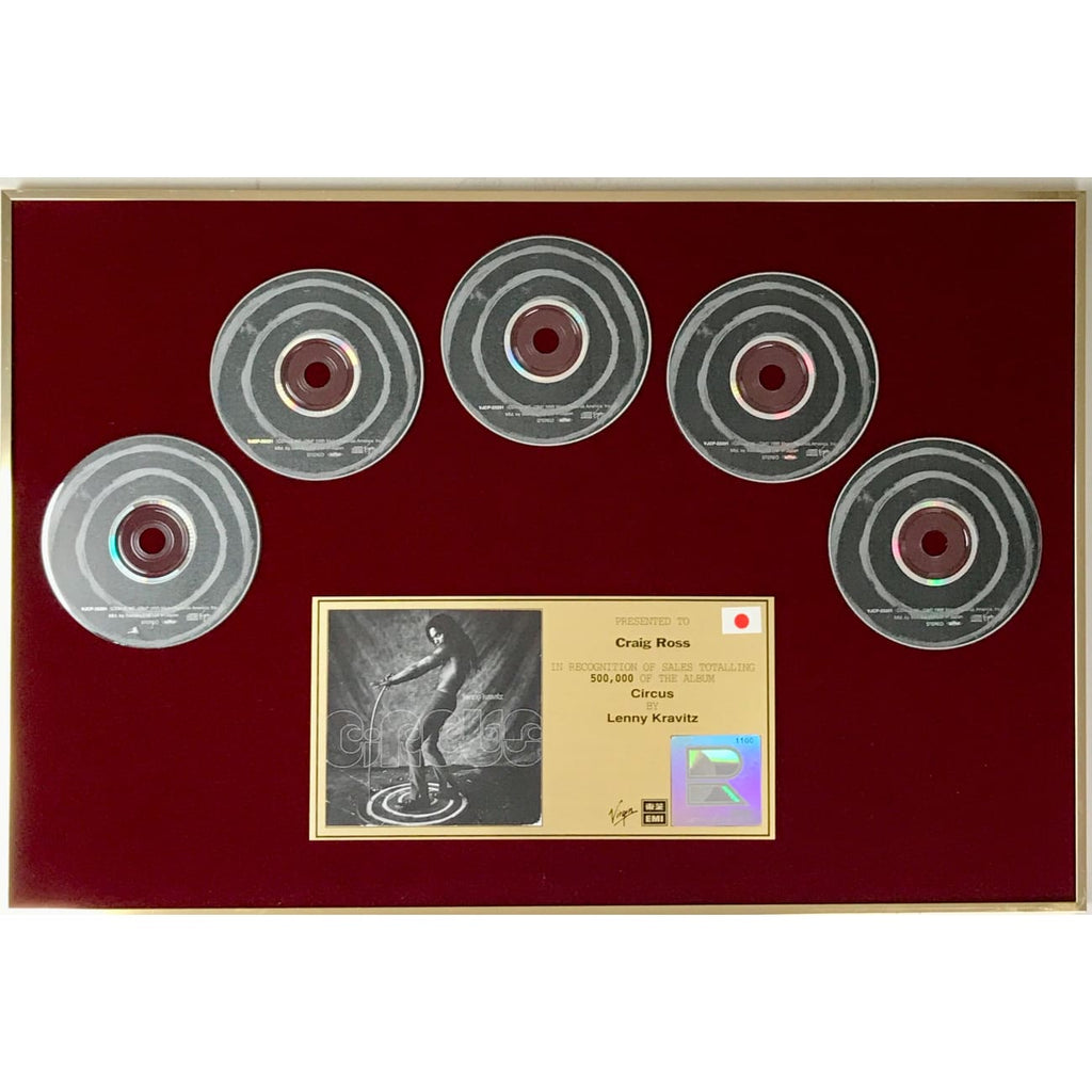 musicgoldmine.com - Lenny Kravitz Circus RIAJ (Japan) 500K Album 