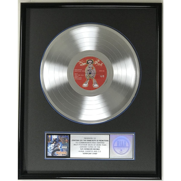 Limp Bizkit Significant Other RIAA Platinum Award - Record Award