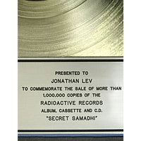Live Secret Samadhi RIAA Platinum Award - New - Record Award