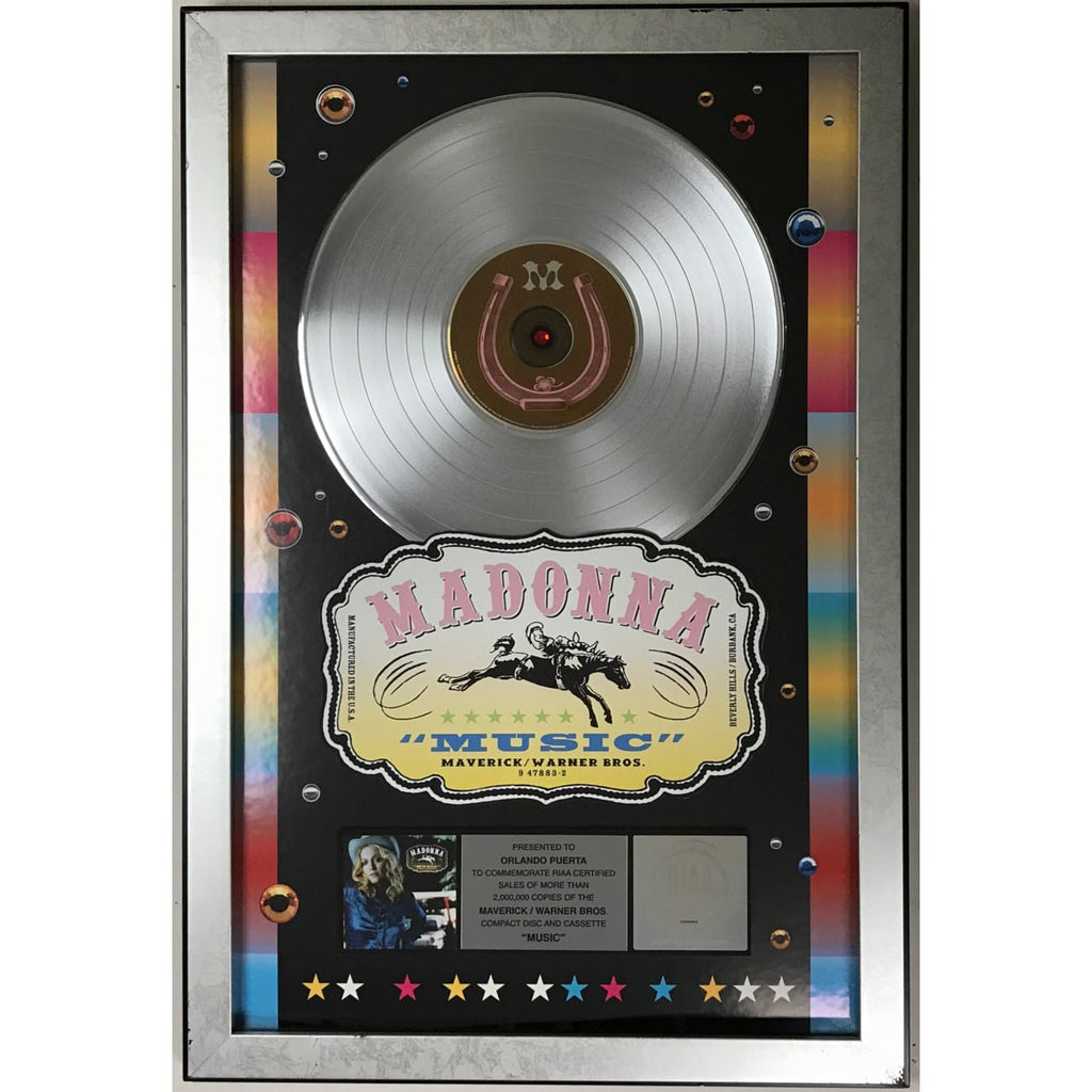 musicgoldmine.com - Madonna Music RIAA 2x Multi-Platinum Album