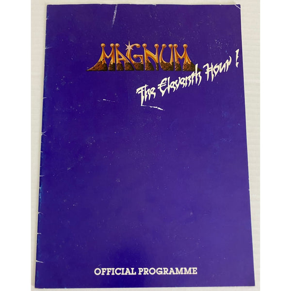 Magnum 1983 The Eleventh Hour Tour UK Program - Music Memorabilia