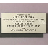 Mariah Carey debut and Emotions Columbia Records Award - Record Award