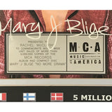Mary J Blige No More Drama MCA Label Award - Record Award