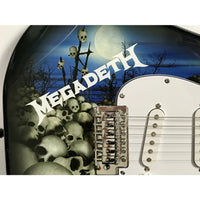 Megadeth Skulls Guitar Signed by David Ellefson w/BSA COA - Guitar