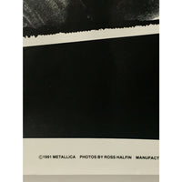 Metallica 1991 Black & White Poster - Music Memorabilia