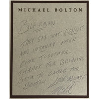 Michael Bolton Time Love & Tenderness RIAA Special 4x Multi-Platinum Album Award
