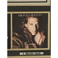 Michael Bolton Timeless (The Classics) RIAA 4x Multi-Platinum Album Award