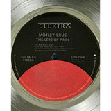 Mötley Crüe Theatre Of Pain RIAA Platinum Album Award - Record Award