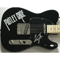 Mötley Crüe Vince Neil Signed Logo Guitar w/PSA COA - Guitar