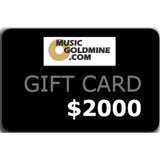 MusicGoldmine.com Gift Card - $2 000
