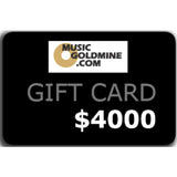 MusicGoldmine.com Gift Card - $4 000