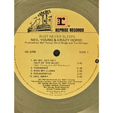 Neil Young & Crazy Horse Rust Never Sleeps RIAA Gold Album Award - Record Award