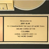 New Kids On The Block No More Games RIAA Gold Album Award - Record Award