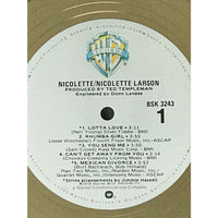 Nicolette Larson Nicolette RIAA Gold LP Award - Record Award