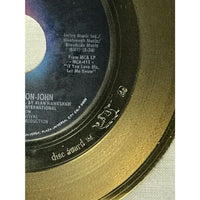 Olivia Newton-John I Honestly Love You White Matte RIAA Gold 45 Award - RARE - Record Award