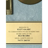Patty Smyth self titled RIAA Gold Album Award - Record Award
