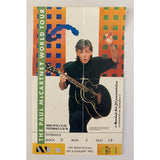 Paul McCartney 1989-90 World Tour Program + ticket - Music Memorabilia