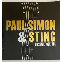 Paul Simon and Sting 2015 Concert Tour Program + Ticket - Music Memorabilia