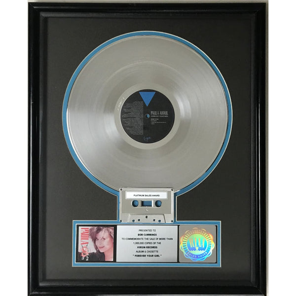 Paul Abdul Forever Your Girl RIAA Platinum Album Award