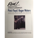 Pink Floyd Collage Autographed By Roger Waters W/epperson Loa