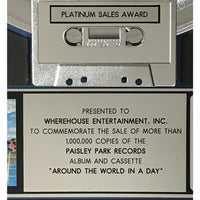 Prince and the Revolution Around The World In A Day RIAA Platinum Album Award - Record Award