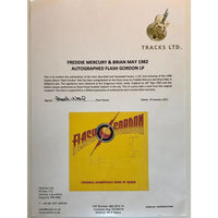 Queen Flash Album Signed by Freddie Mercury Brian May - JSA LOA - RARE - Music Memorabilia Collage