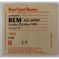 R.E.M. 1989 Green World Tour Program + Ticket - Music Memorabilia
