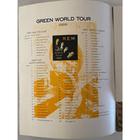 R.E.M. 1989 Green World Tour Program + Ticket - Music Memorabilia