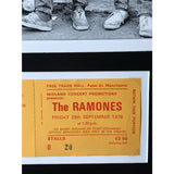 Ramones Genuine 1978 Ticket Collage - Music Memorabilia