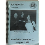 Ramones UK Fan Club Newsletter Book #22 Aug 1999 - Music Memorabilia