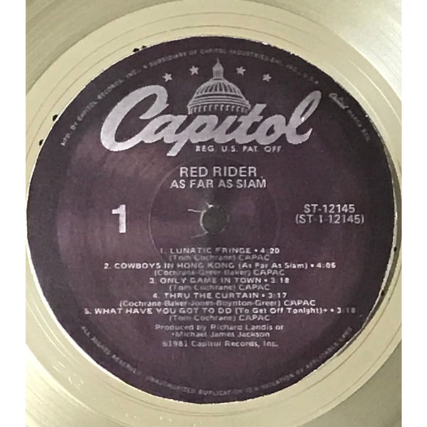 musicgoldmine.com - Red Rider As Far As Siam CRIA Platinum Album Award ...