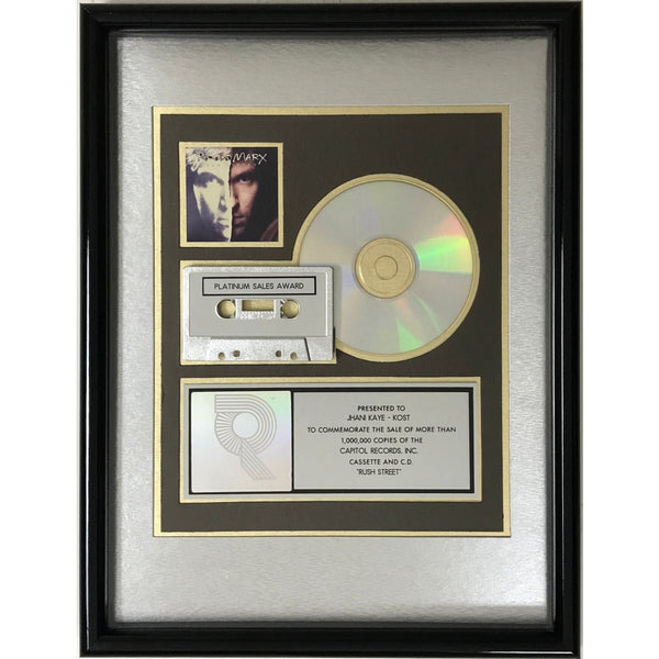 Richard Marx Rush Street RIAA Platinum Album Award - Record Award