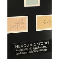 Rolling Stones 1968 Rock And Roll Circus Autographs Collage w/Tracks UK LOA - RARE - Music Memorabilia Collage