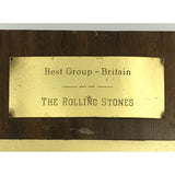 Rolling Stones 1971 UK Record Mirror Award owned by Bill Wyman - RARE - Record Award