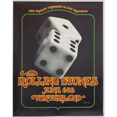 Rolling Stones 1972 concert poster