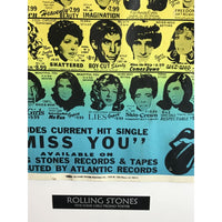 Rolling Stones 1978 Some Girls Original Promo Poster