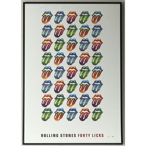 Rolling Stones 40 Licks Limited Edition Poster - Framed