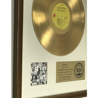 Rolling Stones Exile On Main St. White Matte RIAA Gold Album Award presented to Mick Jagger - RARE - Record Award