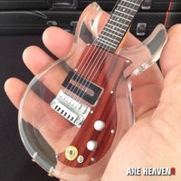 Rolling Stones Keith Richards Dan Armstrong See Through Acrylic Mini Guitar Replica - Miniatures