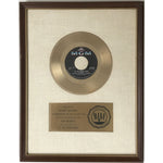 Sam the Sham and The Pharaohs Li’l Red Riding Hood White Matte RIAA Gold 45 Award - RARE - Record Award