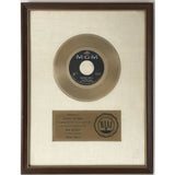 Sam the Sham and The Pharaohs Wooly Bully White Matte RIAA Gold 45 Award - RARE - Record Award