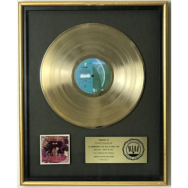 Santana Amigos RIAA Gold LP Award - Record Award