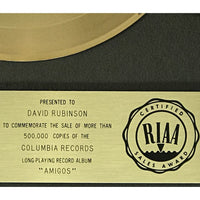Santana Amigos RIAA Gold LP Award - Record Award