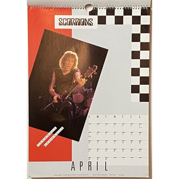 Scorpions Vintage Calendars - 1985 and 1993 – MusicGoldmine.com